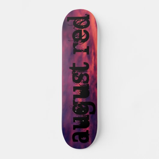 Skateboard august red (Recto)