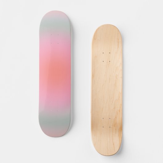 Skateboard Aura minimaliste Pastel Gradient (Recto)