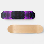 Skateboard Aurora Borealis à minuit Fractal Abstrait (Horz)