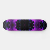 Skateboard Aurora Borealis à minuit Fractal Abstrait (Horz)