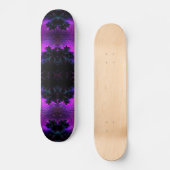 Skateboard Aurora Borealis à minuit Fractal Abstrait (Recto)