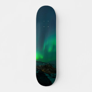 Skateboard Aurora Borealis Lights Nordique Alaska Sky Green S