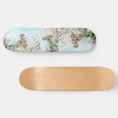 Skateboard Australie Wild Koala Ours explorant la fleur des c (Horz)