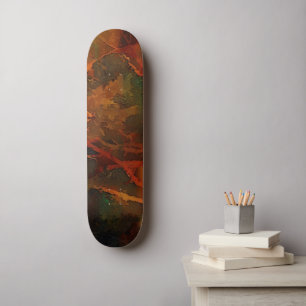 Skateboard Automne profond Terre riche automne Abstrait