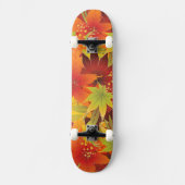 Skateboard Autumn Leaves Thanksgiving Bandana (Recto)