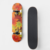 Skateboard Autumn Leaves Thanksgiving Bandana (Devant)