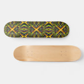 Skateboard aux couleurs jamaïcaines (Horz)
