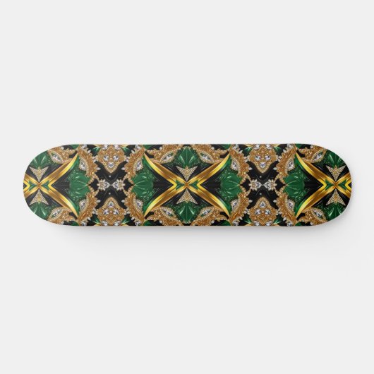 Skateboard aux couleurs jamaïcaines (Horz)