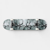 Skateboard avant-garde d'art grise, peinture de main noire (Horz)