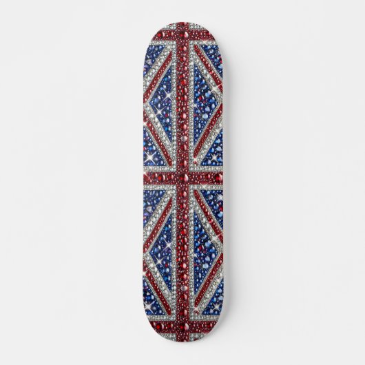 Skateboard avec British Colours Design (Devant)