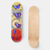 SKATEBOARD AVEC BUTTERFLITS ET POPPY KANJI LOVE (Recto)