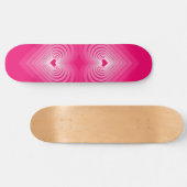 Skateboard avec Coeurs - Rose (Horz)