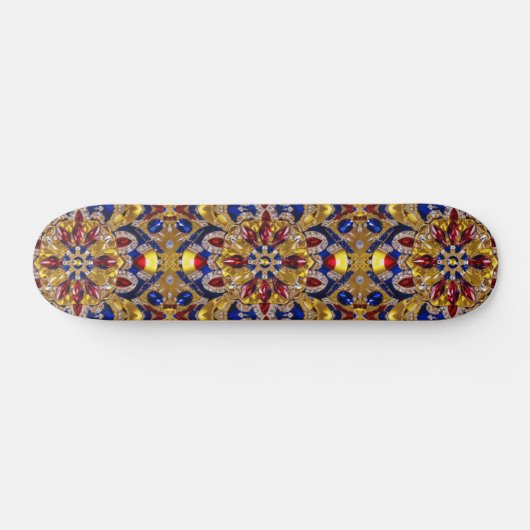Skateboard avec Colombie Couleurs Design (Horz)
