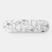 Skateboard avec de mignons dinosaures. (Horz)