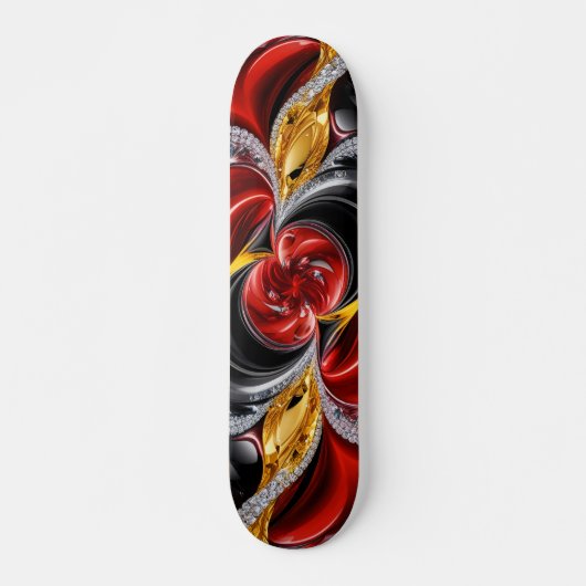 Skateboard avec design couleur allemande (Devant)