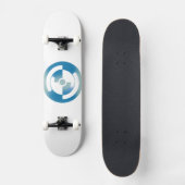 Skateboard avec design de cercles abstraits (Recto)