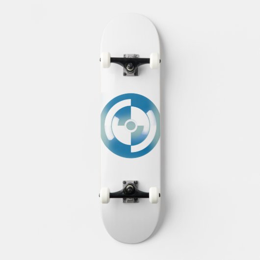 Skateboard avec design de cercles abstraits (Recto)