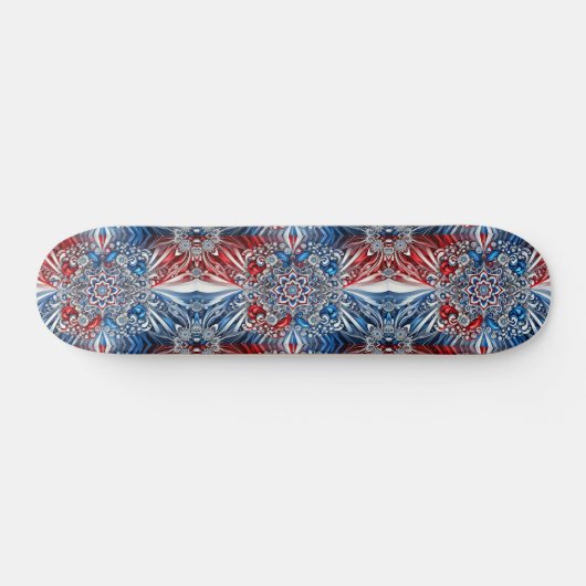 Skateboard avec design de couleurs françaises (Horz)