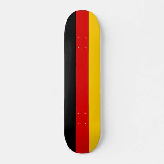 Skateboard avec drapeau d'Allemagne (Devant)