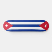 Skateboard avec drapeau de Cuba (Horz)