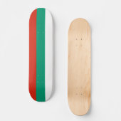 Skateboard avec drapeau de la Bulgarie (Recto)