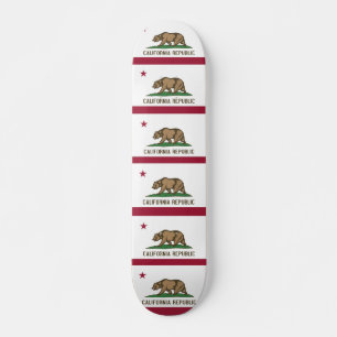 Skateboard avec drapeau de la Californie