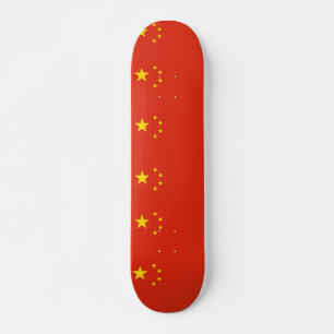 Skateboard avec drapeau de la Chine