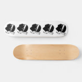 Skateboard avec drapeau de la Corse, France (Horz)