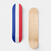 Skateboard avec drapeau de la France (Recto)