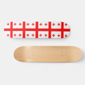 Skateboard avec drapeau de la Géorgie (Horz)