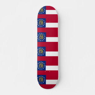 Skateboard avec drapeau de la Géorgie