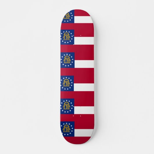 Skateboard avec drapeau de la Géorgie (Devant)