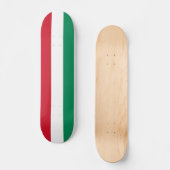 Skateboard avec drapeau de la Hongrie (Recto)