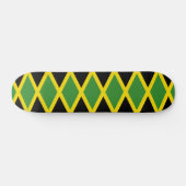 Skateboard avec drapeau de la Jamaïque (Horz)
