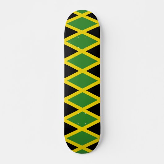 Skateboard avec drapeau de la Jamaïque (Devant)
