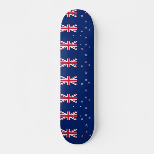 Skateboard avec drapeau de la Nouvelle-Zélande (Devant)
