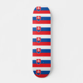 Skateboard avec drapeau de la Slovaquie (Devant)