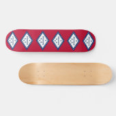 Skateboard avec drapeau de l'Arkansas (Horz)
