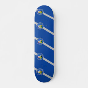 Skateboard avec drapeau de Las Vegas, Nevada, USA