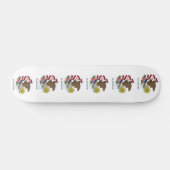 Skateboard avec drapeau de l'Illinois (Horz)