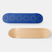 Skateboard avec drapeau de l'Union européenne (Horz)