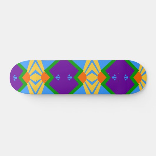 Skateboard avec drapeau de Manitou Springs (Horz)