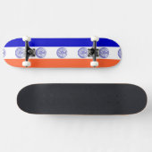 Skateboard avec drapeau de New York (Horz)