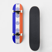 Skateboard avec drapeau de New York (Recto)