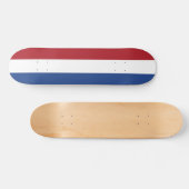 Skateboard avec drapeau de Pays-Bas (Horz)