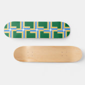 Skateboard avec drapeau de Portland, Oregon, USA (Horz)