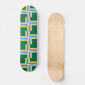 Skateboard avec drapeau de Portland, Oregon, USA (Recto)