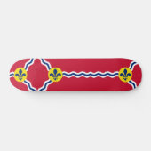 Skateboard avec drapeau de St. Louis, Missouri (Horz)