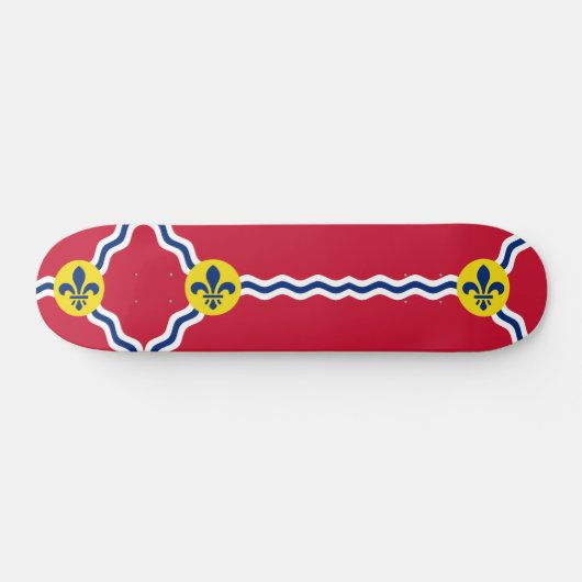 Skateboard avec drapeau de St. Louis, Missouri (Horz)