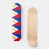 Skateboard avec drapeau des Philippines (Recto)